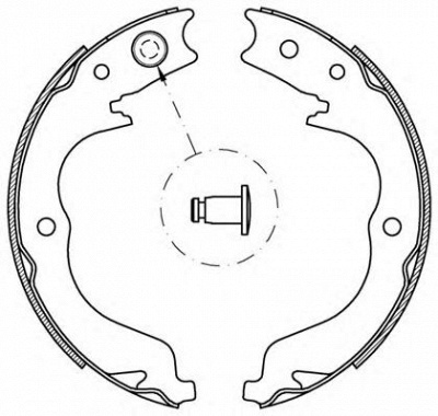 OPEN PARTS bsa221900 -  Комплект тормозных колодок